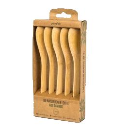 Cucharas de Bambu 5 Unidades PANDOO Cucharas de Bambu 5 Unidades PANDOO