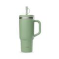 Travel Cup Isotér, asa+pajita Inox VERDE 900mlQWET