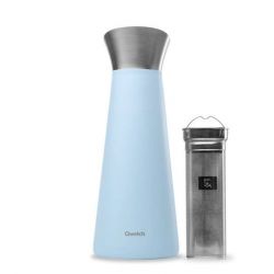 Jarra Isot&eacute;rmica Inox con filtro AZUL 1 litro QWET