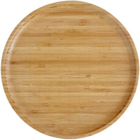 Plato 25 cm de madera maciza de Bambu - PANDOO