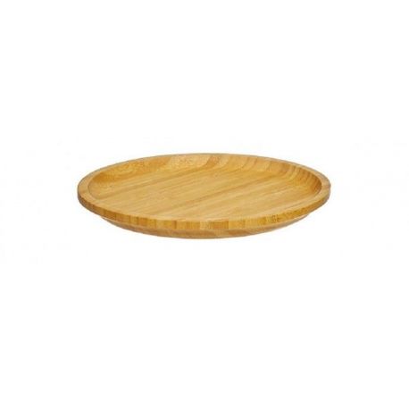 Plato 20 cm de madera maciza de Bambu - PANDOO