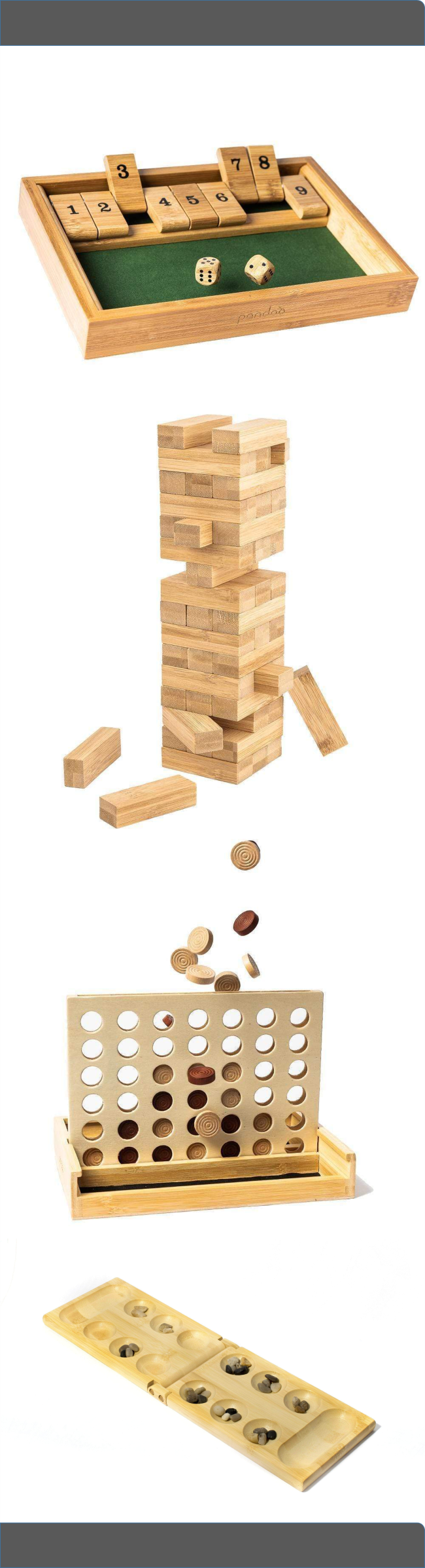 Juejos de madera de Bambu